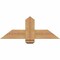 Ekena Millwork Eugene Smooth Timber Gable Bracket, Western Red Cedar, 36"W x 13"H x 5 1/2"D x 5 1/2"F, 9/12 Pitch GBW036X13X0606EUG00SWR - alternate 1